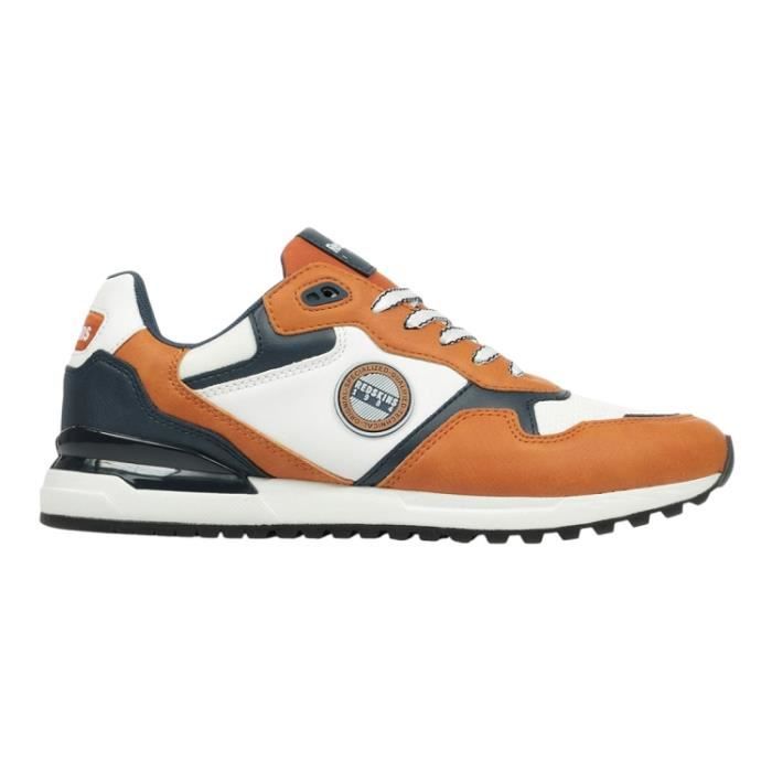 Redskins Baskets - REDSKINS - OYAT 3 - Orange - Talon Plat - Lacets - Bout Rond