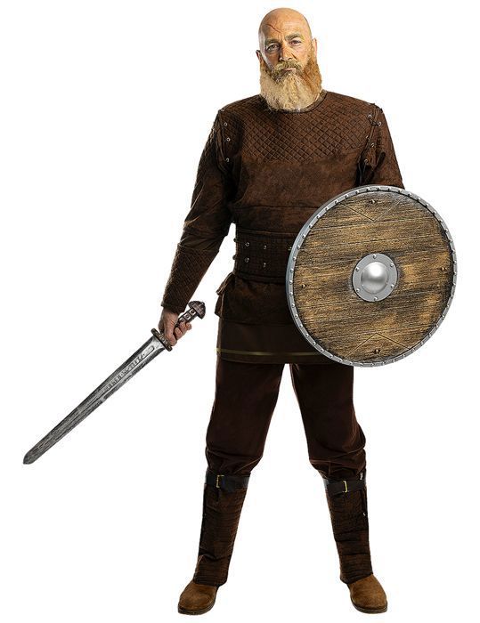 Déguisement Ragnar Lothbrok - Vikings pour homme ▶ Vikings, Vikings, Barbare, Nordique - Multicolore