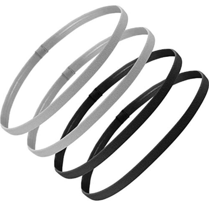 Lot De 10 Bandeaux De Tête Unisexes - Coton/élasthanne - 19.5x5 Cm - Anti-glisse Pour Sport, Yoga, Quotidien - 11