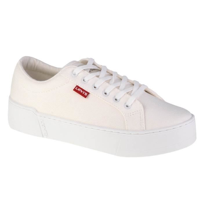 Levi's Tijuana  234188-634-50, Femme, Blanc, baskets Blanc - Cdiscount  Chaussures