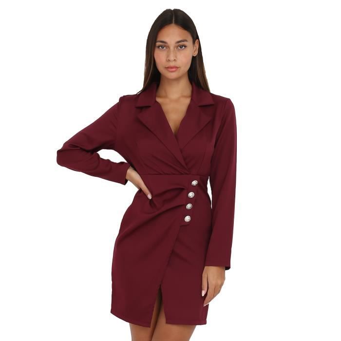 Robe blazer rouge hotsell