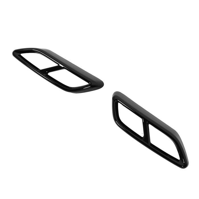 Bouchon Mercedes Garnitures Embout échappement Mercedes - Noir Brillant ABS - Compatible Classe A B C E GLC CLS Couvercles échappement