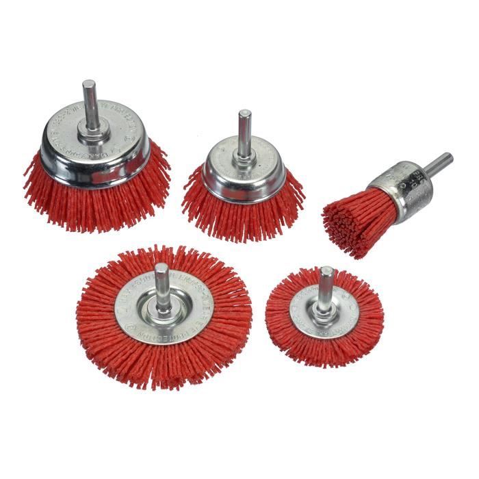 Kit De Polissage Wolfcraft 5 Pièces - Disque Feutre & Coton Pour Perceuse | Lustrage Métal Auto Moto