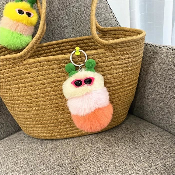 Porte-clés Ou Bijou De Sac En Cuir Marron - Forme Souris/rat - Neuf Sans étiquettes, Idéal Cadeau
