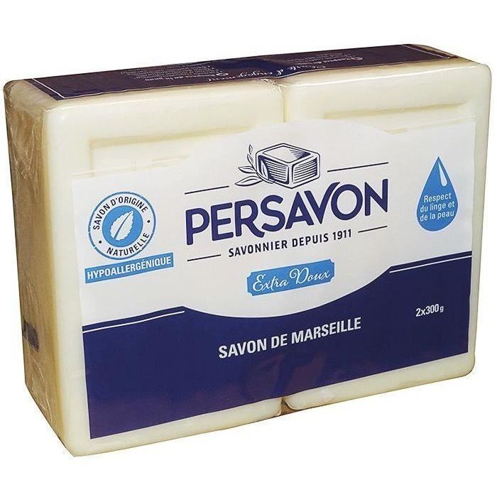 Savon morceau persavon blanc 2x300g - Cdiscount Au quotidien