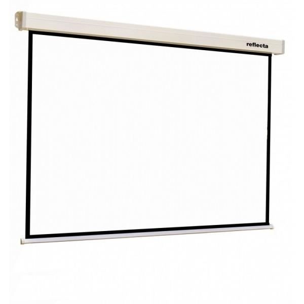 Ecran de projection REFLECTA Crystal-Line Rollo Lux 160x160 - Noir/Blanc - 156cm de largeur dimage - BetaLux