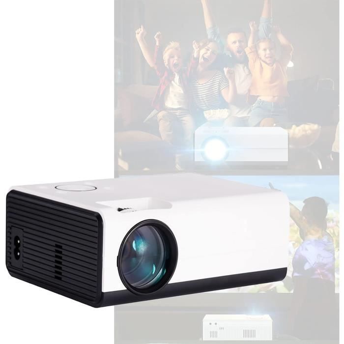 Projecteur Vidéo Portable Mini - Résolution 1080p - Bluetooth - Écran Jusqu'à 60 Pouces - Pour Film, Jeux, Extérieur