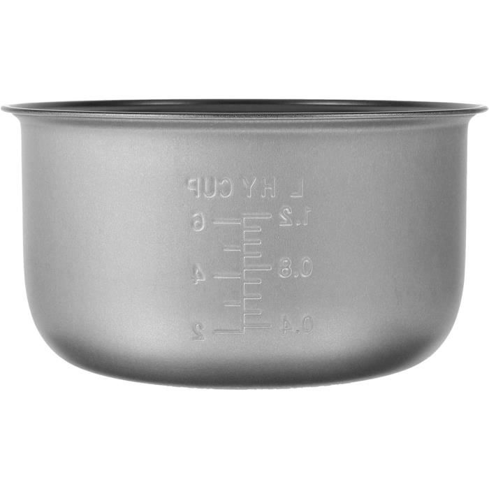 Cuve Intérieure De Remplacement Pour Cuiseur à Riz 4L - Revêtement Antiadhésif, Alliage Aluminium, 26.8x26.8x12.5 Cm