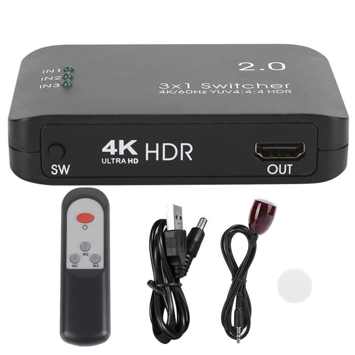 HOTUT Extracteur Audio HDMI 4K - Splitter Bluetooth 5.0 Avec Sortie SPDIF Et Jack 3.5mm Pour Home Cinema