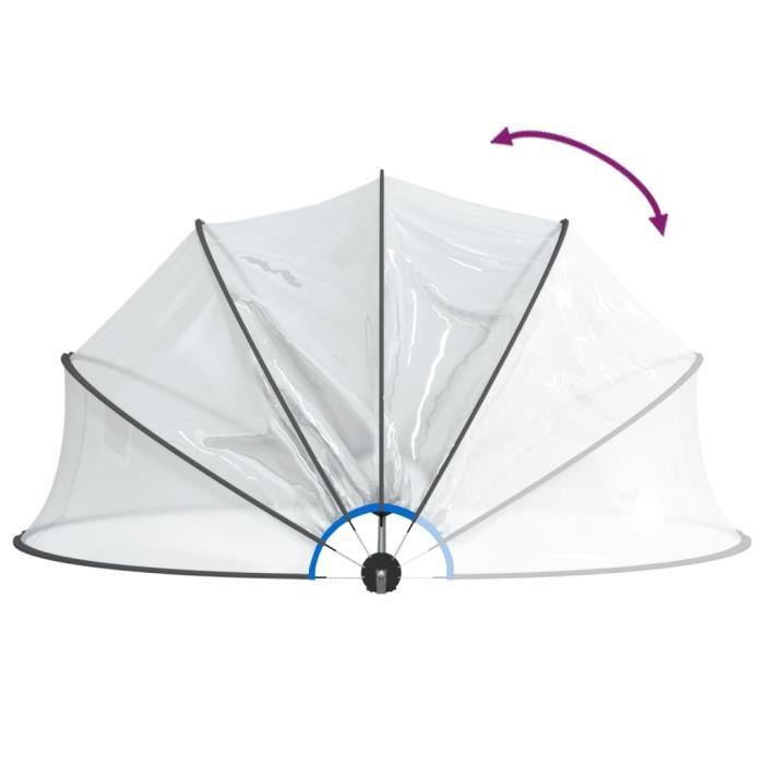Générique Dôme de Piscine Rond 376x188 cm PVC,Maison & Jardin,Piscine & Spa,Accessoires pour piscines & spas,Bâches de piscines & Tapis de Sol,Transparent,20.54 KG, 93813