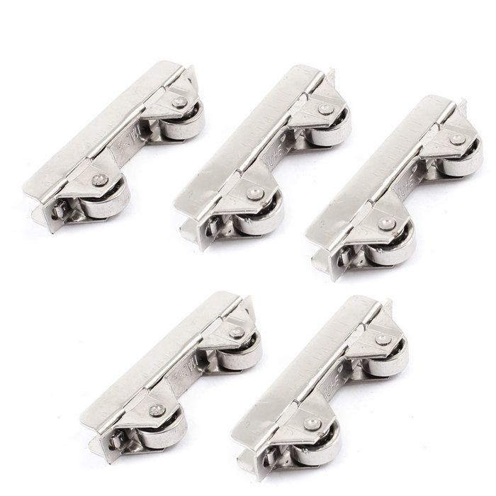 Rouleau de porte coulissante en verre pour patio , performance stable pour porte coulissante , accessoire de fenêtre , roulement à billes 4 pièces
