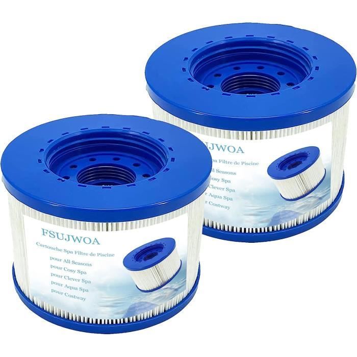 Filtres Spa à Visser 60 Mm - Lot De 4, Compatible Clever Spa, CosySpa, Aqua Spa, Etc.