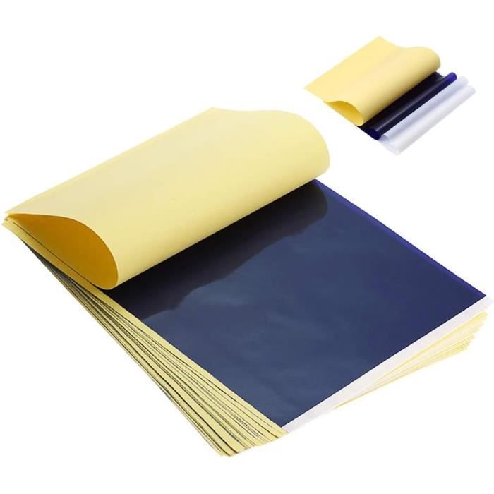 Papier Carbone Double Face - Lot De 50 Feuilles - Pour Copie De Dessins Et Documents