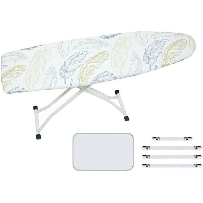 Housse Table à Repasser 140x50cm Imprimé Marbre - Résistante Chaleur Avec Tampon Anti-brûlure