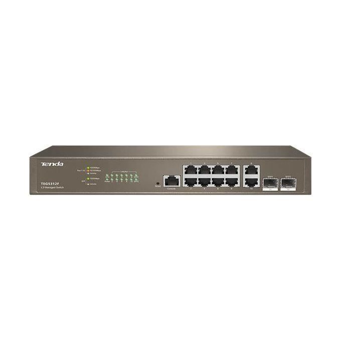 Tenda Switch Router Tenda Switch Ethernet Gigabit Administrable, Web Managed Switch, 10 ...