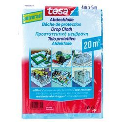 Bâche de protection Universelle - TESA - 4m x 5m - Transparent - Plastique