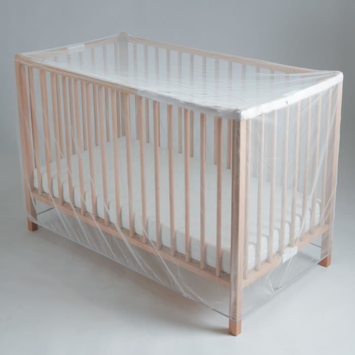Moustiquaire pour lit TINEO Ouverture facile avec zip Compatible lit 60x120 ou 70x140 cm
