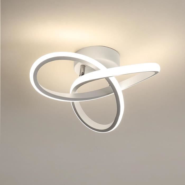 Lustre Moderne Cristal Acrylique Et LED - 3 Tons De Lumière Réglables, Finition Or, Pour Salon, Salle à Manger