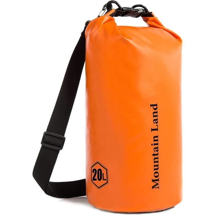 Plus Forty Sac Étanche 1L 500D Tarpaulin PVC Noir - Waterproof Pour Sports Et Voyage