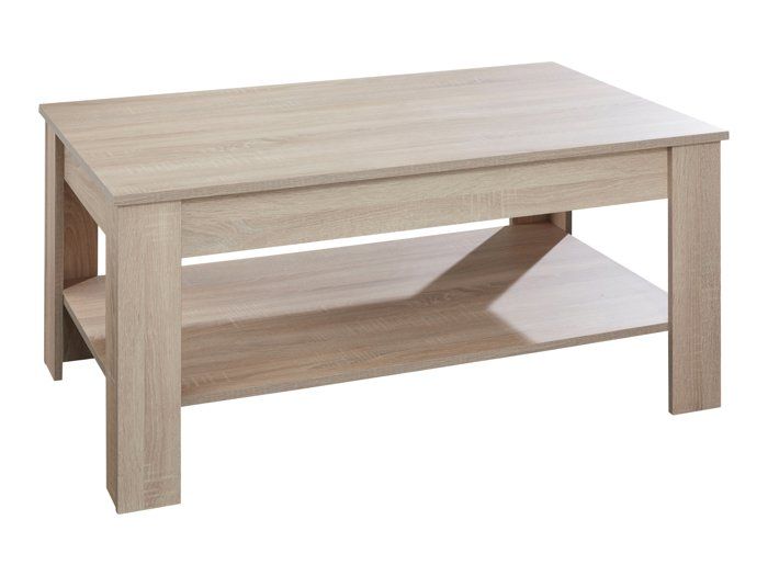 table basse universal - trend team - bois clair - contemporain - design - 110 cm