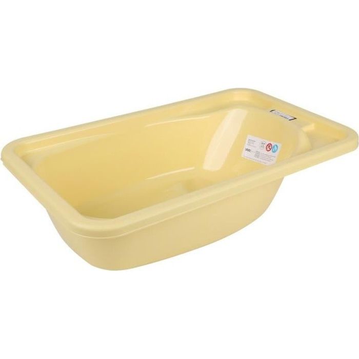 Baignoire Bebe Solide Jaune Confort Xxl Avec Support Tete Et Plateau Savon Gel Douche Cuvette Bassine De Bain Bebe Cdiscount Puericulture Eveil Bebe