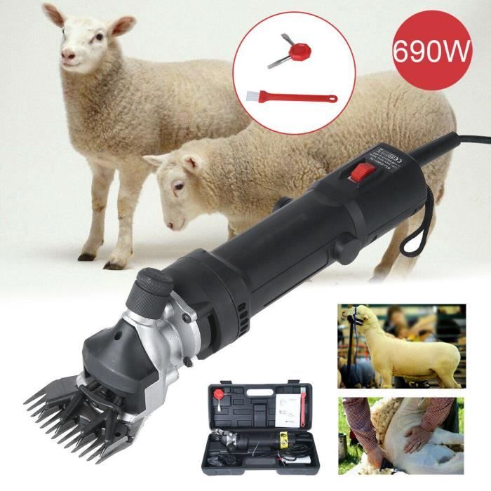 Comparer les prix de 690W Ensemble de tondeuse à mouton Tondeuse électrique pour Animal Chèvres Alpaga Cisaillement Professionnelle VINTEKY®