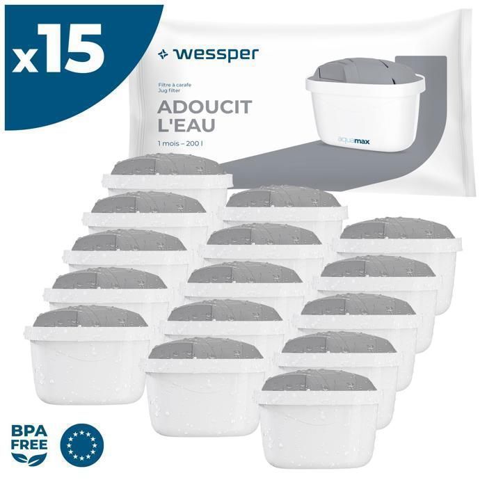 Cartouche Filtre Eau Aquaphor B100-15 Lot De 3 Cartouches Filtre à Eau - Compatible Brita, 170L Par Cartouche Filtre Eau Robinet Cartouche Filtre Eau Aquaphor B100-15 Lot De 3 Cartouches Filtre à Eau - Compatible Brita, 170L Par Cartouche Filtre Eau Robinet