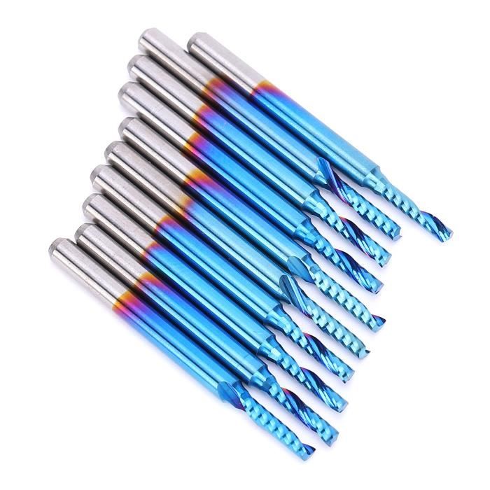 CoCud Fraise En Bout à Spirale à 4 Flûtes, Diamètre De 1/4