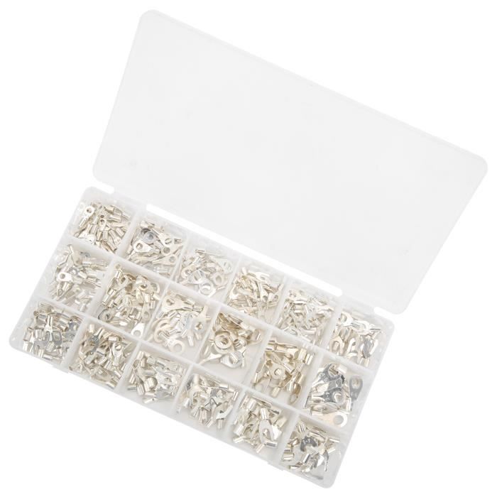Lot De 140 Connecteurs à œillet En Cuivre Pour Câbles - Cosses De Soudage Et Sertissage, Calibre 18 AWG