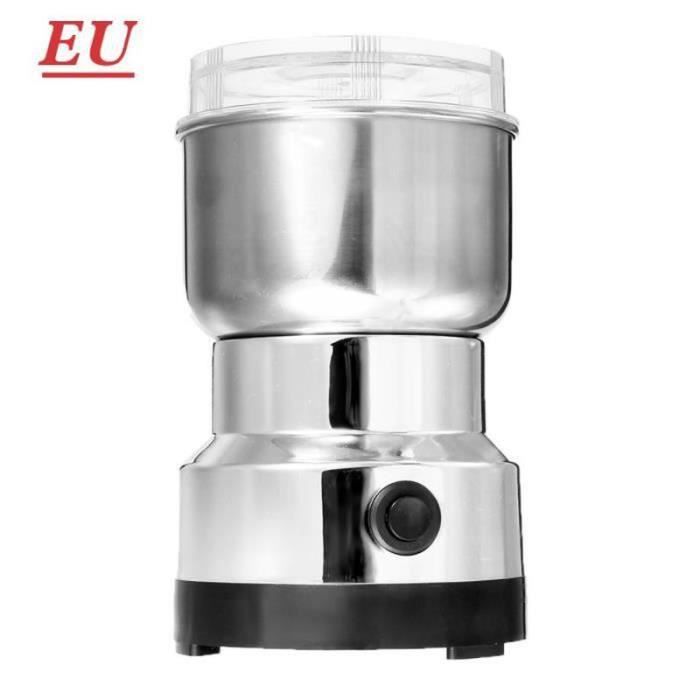 Moulin à Grains de café électrique Maison Cuisine Bureau Acier