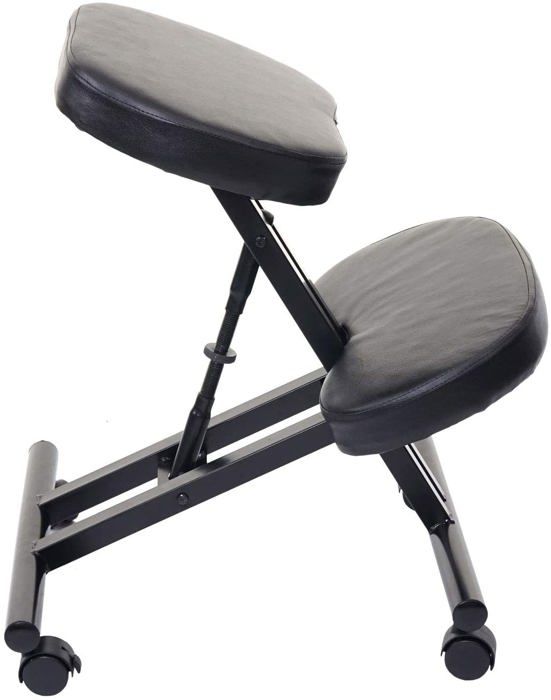Chaise ergonomique à genoux, Tabouret réglable pour la maison et le bureau,  Siège réglable - Sans dossier - 21- 28 hauteur, Noir - Cdiscount Maison