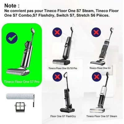 Lot De 2 Rouleaux Brosses De Rechange En Microfibre Pour