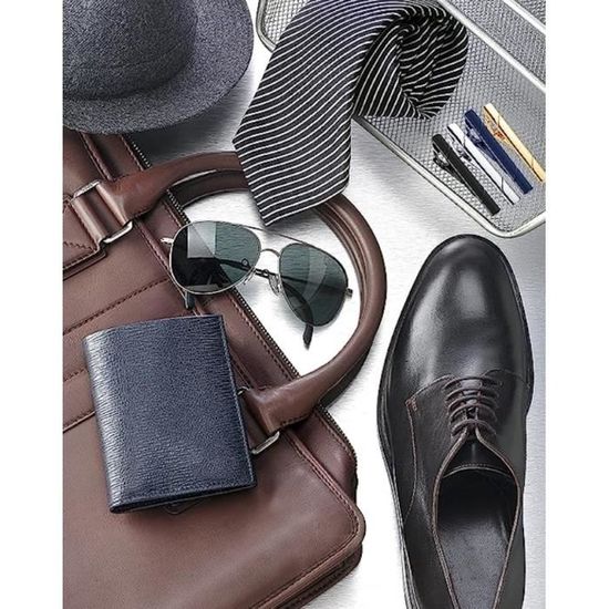 Lot De 4 Pinces à Cravate | Cuivre Doré, Argenté, Noir, Bleu | Accessoire Élégant Pour Homme