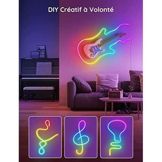 Lunettes LED Néon Rechargeables USB – 11 Modes Dynamiques, Sans Fil, Pour Fêtes Et Bars