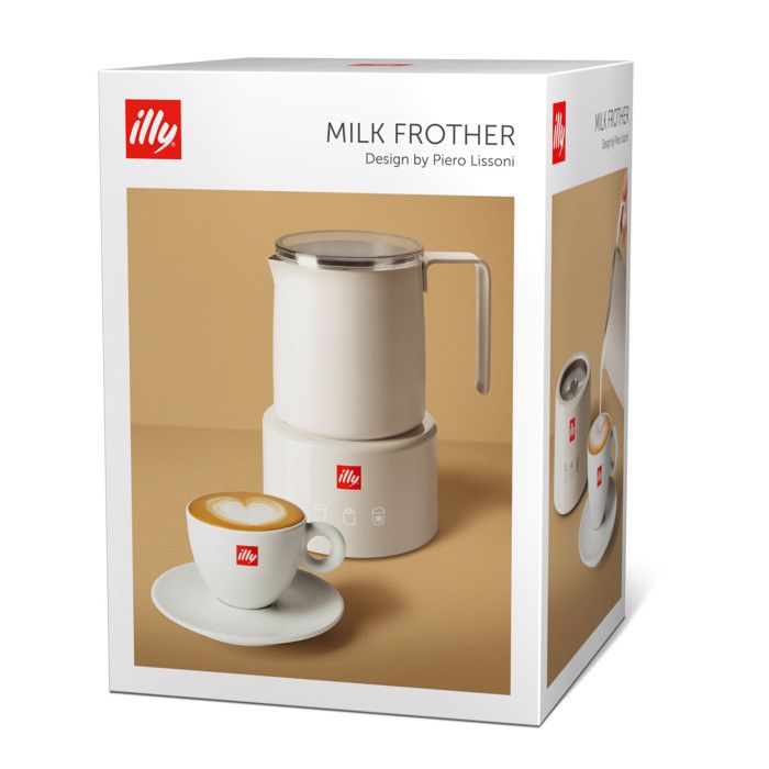 Illy Mousseur Machine à Cappuccino Électrique Milk Buse À Acier Inox Blanc Neuf