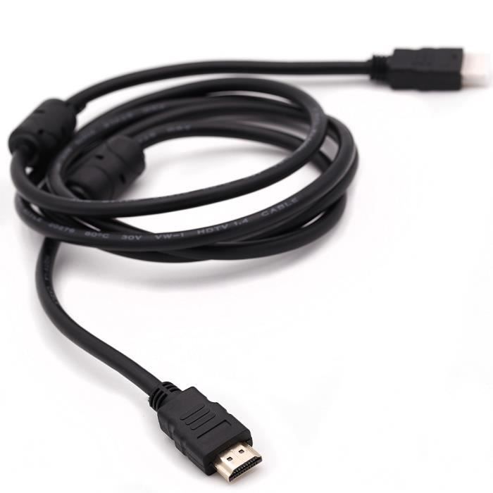 Cable HDMI 1.8M compatible avec GRUNDIG TV HD FHD 32 VLE 5720 BN VISION 5 Full HD HDR Arc Fire TV Apple TV PS4 XBO Noir Cdiscount Informatique