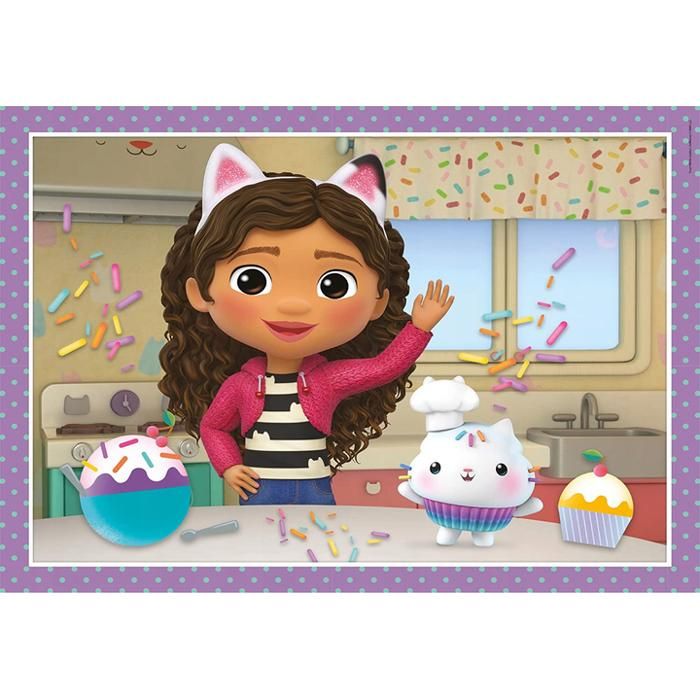 Puzzle - CLEMENTONI - Gabby s Dollhouse - 4 en 1 - Moins de 100 pièces ...