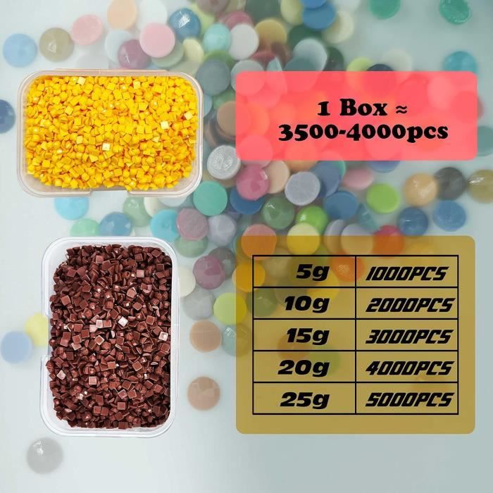 ARTDOT 5D Diamond Painting Accessoires Pierres Rondes, 445 Couleurs 445000 Pièces Daiments Peinture Recommander