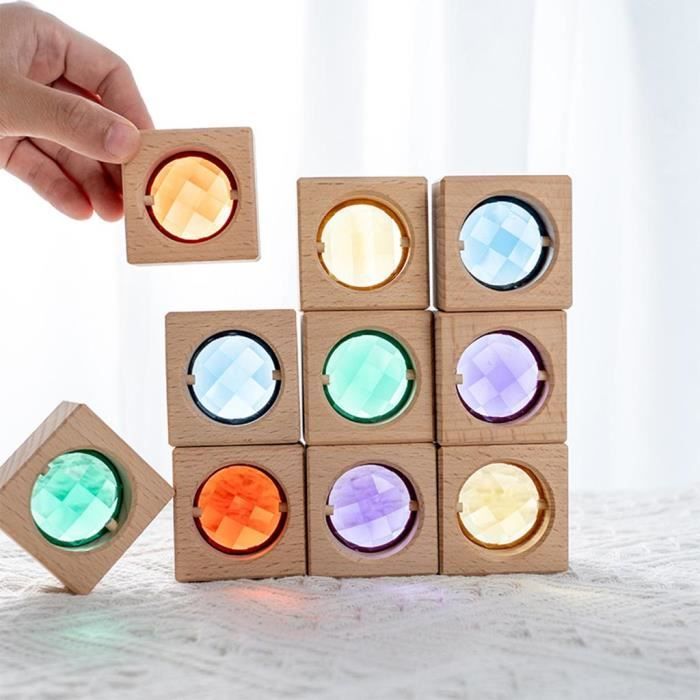 Melissa & Doug Empileur Arc-En-Ciel – Jouet Bois Montessori – Motricité Et Résolution – Dès 18 Mois