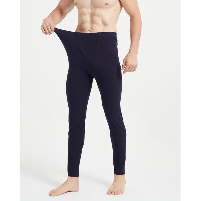 Vêtements thermiques pour hommes, ensemble caleçon long sans