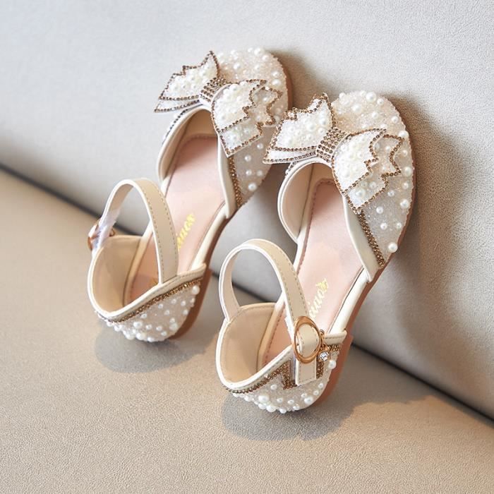 Chaussures à talons à paillettes princesse - Blauw - Princesses - Chaussures habillées
