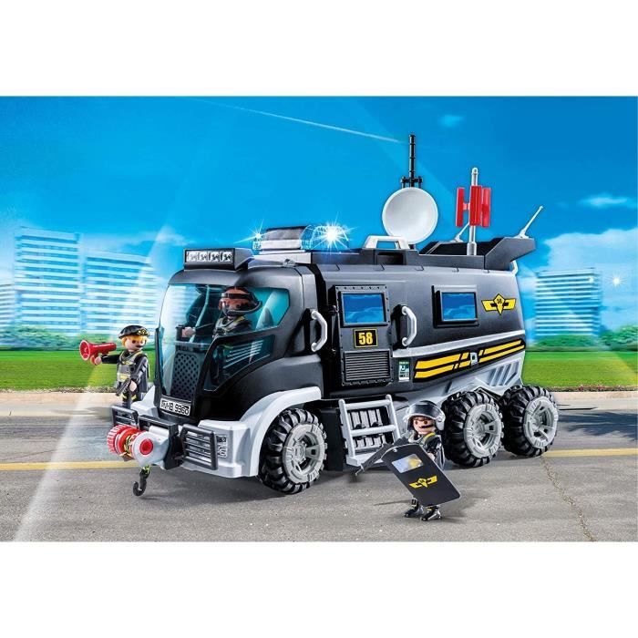 9360 - Playmobil City Action - Camion des policiers d'élite avec sirène  Playmobil : King Jouet, Playmobil Playmobil - Jeux d'imitation & Mondes  imaginaires
