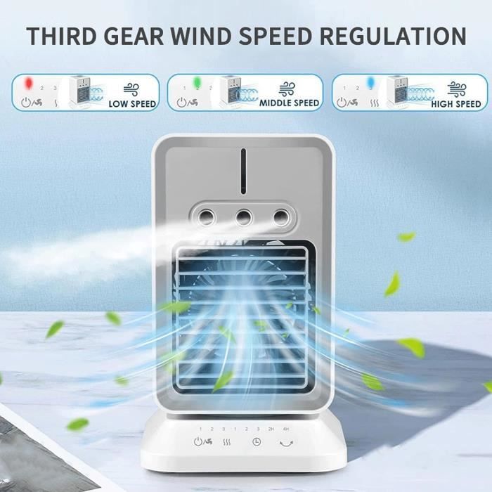 BAIYUN Climatiseur Caravane | 3 Vitesses réglables Clim Portative, Faible Bruit Air Conditioner Portable Utilisé pour Camping Car, Voiture, Bureau, Chambre, ExtéRieur