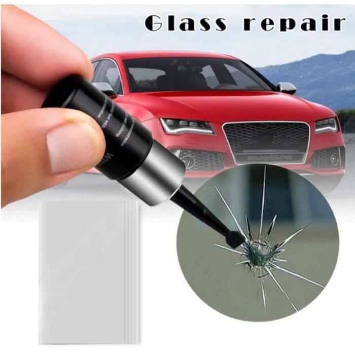 2X Kit de Réparation de Vitre de Fenêtre Liquide de Récupération de Puce de  Fissure de Pare-Brise de Voiture + Bandes + - Cdiscount Auto