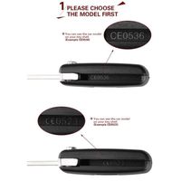 Coque Clé Compatible Peugeot 207 307 308 407 408 3008 5008 Citroën C2 C3 C4 C5 C6 C8 - 2 Boutons Rétractables Lame Hu83
