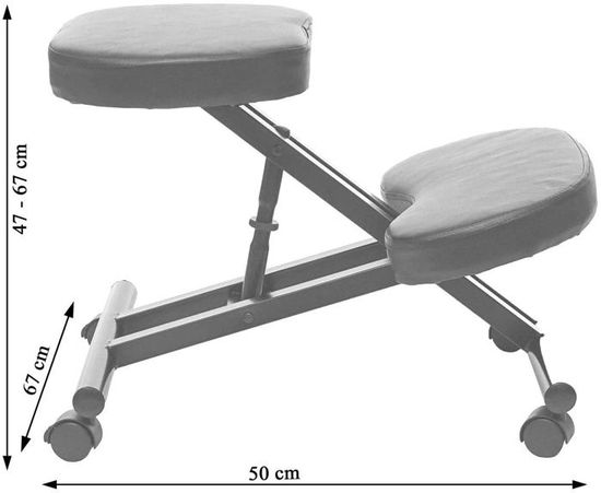 Tabouret ergonomique assis genoux - Cdiscount