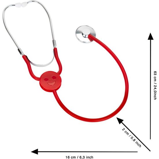 Un Stethoscope Reel Pour Enfants 5 Ans Un Tampon Otuli Kit 12 Pieces Comprend Une Tenue De Medecin Jeux Et Jouets Jeux D Imitation Helpacreche Co Za