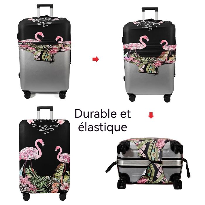 Housse De Valise Élastique Zundo - Protection Bagage Voyage Avec Motif Unique