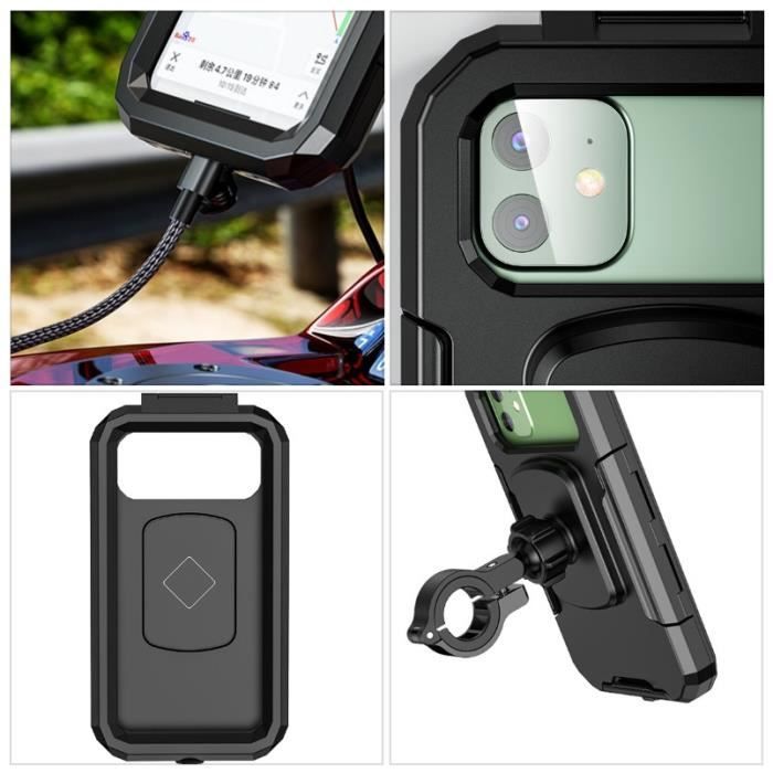 Support Téléphone Moto étanche Rotation à 360 AntiVibrations Support  Téléphone Vélo avec écran Tactile Sensible Porte Smartph 26 - Cdiscount  Téléphonie