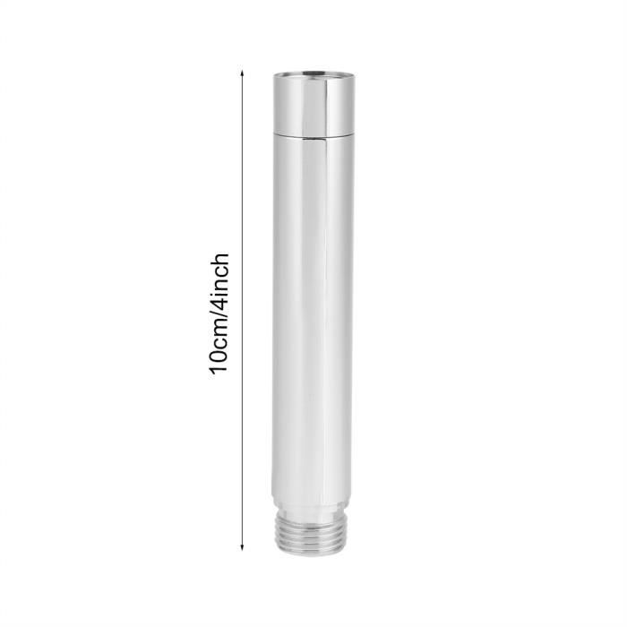 Tuyau Extension Douche G1/2 20cm Noir - Bras Allonge Acier Inoxydable Pour Pommeau De Douche